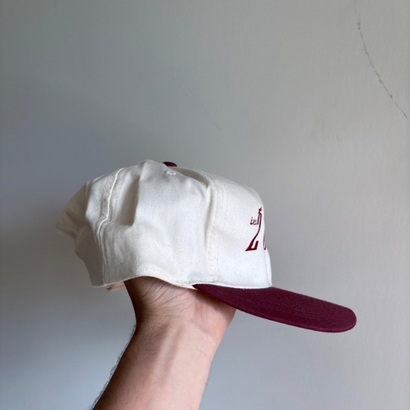 vintage Les 2 GLACES embroided 2 tone trucker hat snapback - Picture 5 of 7